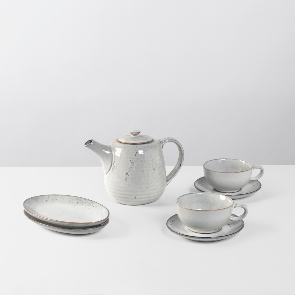 Broste Copenhagen Teeservice »Single Geschirr-Set Nordic Sand, inkl. 1 Päck günstig online kaufen