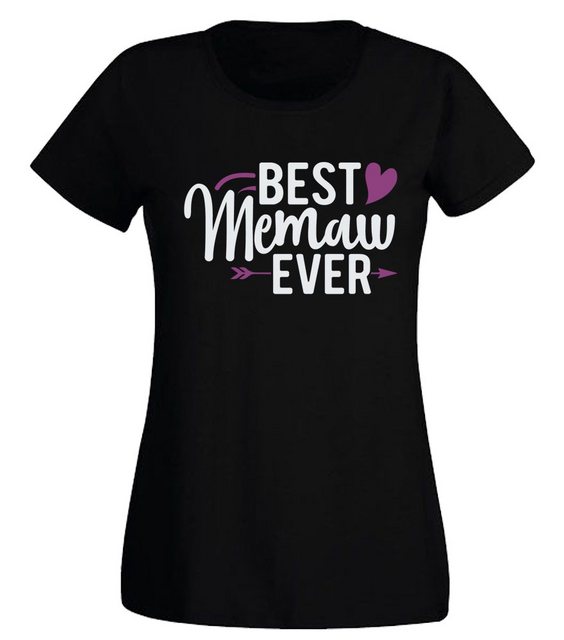 G-graphics T-Shirt Damen T-Shirt - Best Memaw ever Slim-fit, mit Frontprint günstig online kaufen