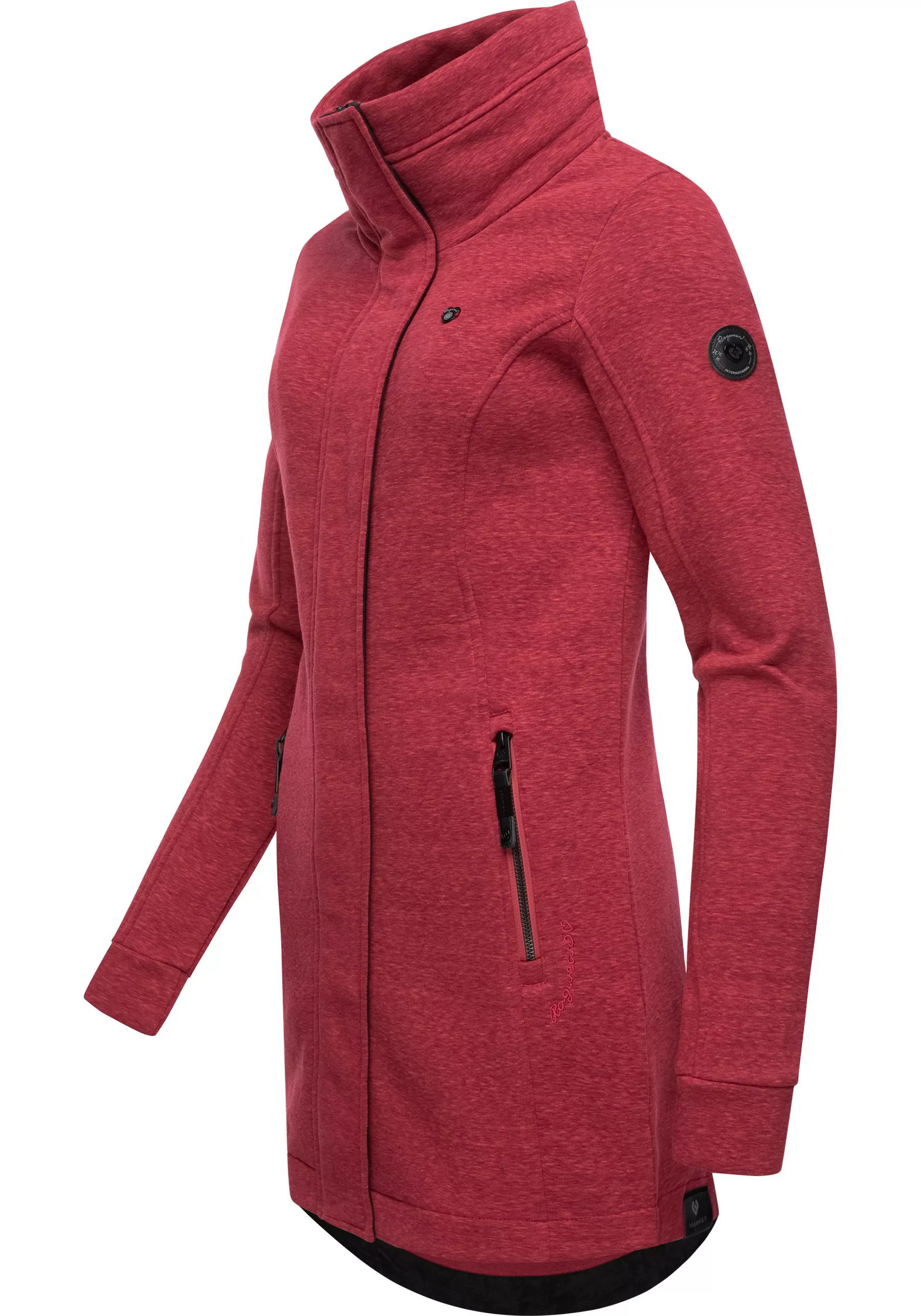 Ragwear Sweatjacke "Letrice", Sportliche Zip-Jacke mit hohem Kragen günstig online kaufen