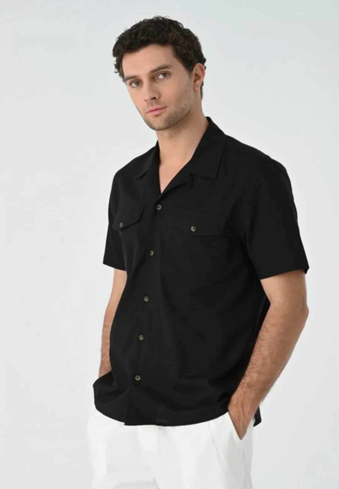 Antioch Blusenshirt Lapel Collar Short Sleeve günstig online kaufen