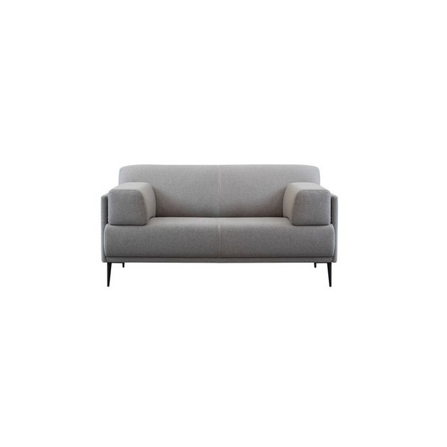 Tikamoon Sofa Finn 2-3-Sitzer-Sofa mit ?maulwurfsgrau Stoffbezug günstig online kaufen