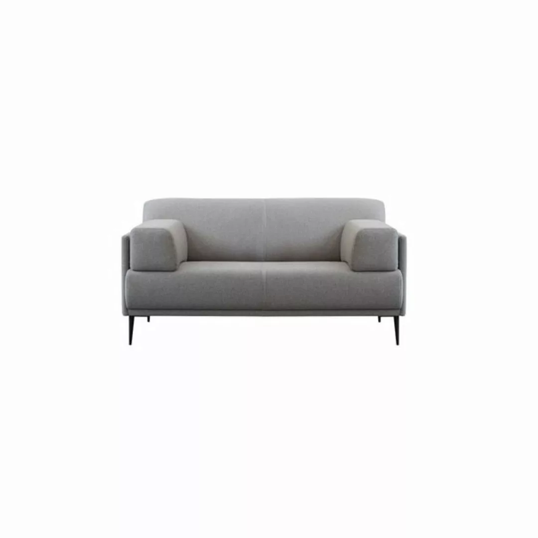 Tikamoon Sofa Finn 2-3-Sitzer-Sofa mit ?maulwurfsgrau Stoffbezug günstig online kaufen