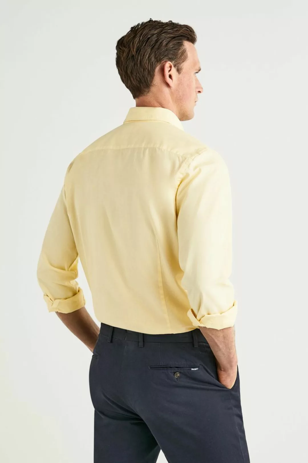 Hackett Hemd Garment Dyed Gelb - Größe XL günstig online kaufen