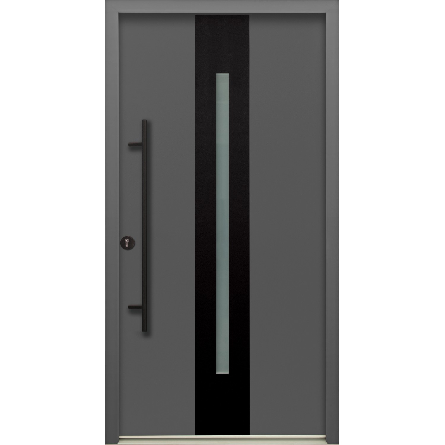 Splendoor Haustür ThermoSpace Prime Dublin Anthrazit 210 cm x 100 cm Anschl günstig online kaufen
