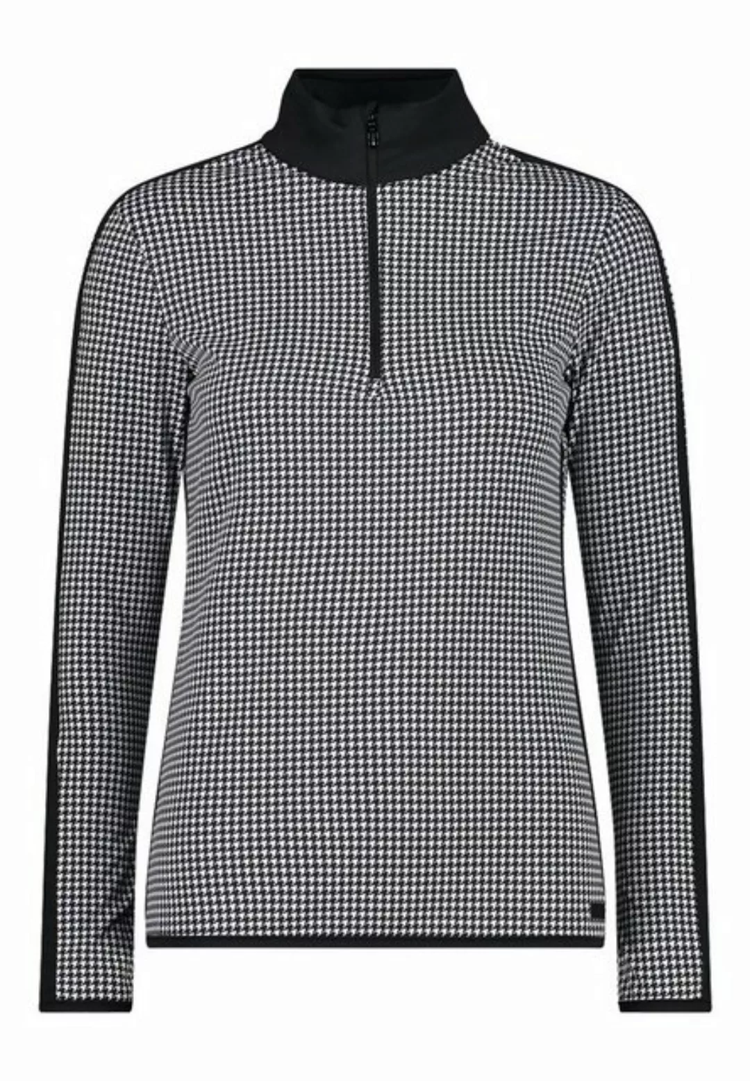 CMP Langarmshirt CMP Damen Skirolli aus Softech mit pied de poule d günstig online kaufen