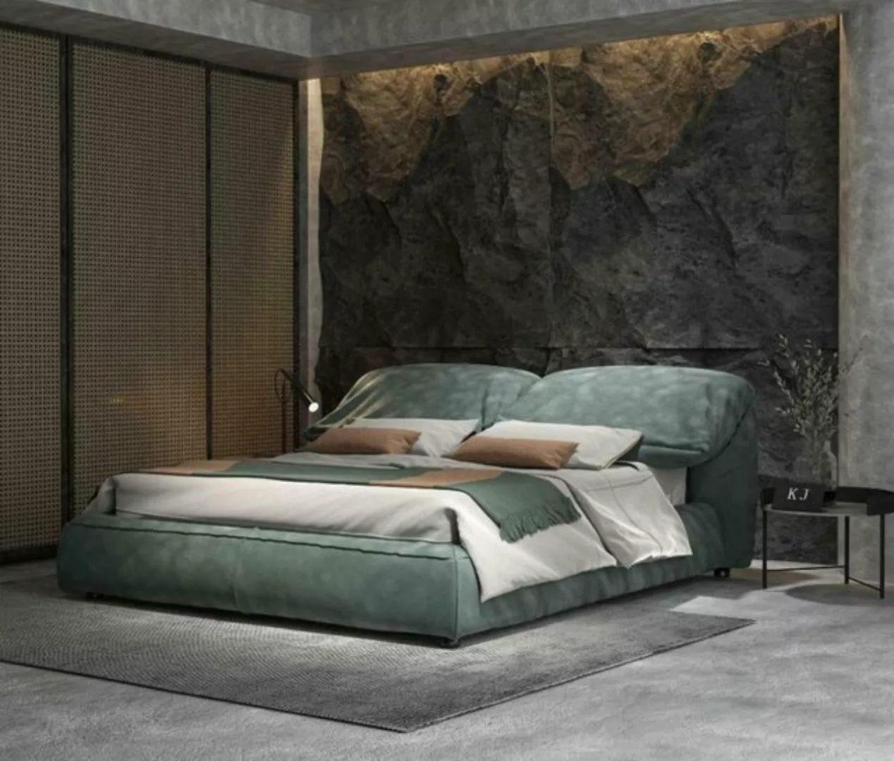 JVmoebel Bett, Designer Italienische Möbel Bett Doppel Schlazimmer 180x200c günstig online kaufen