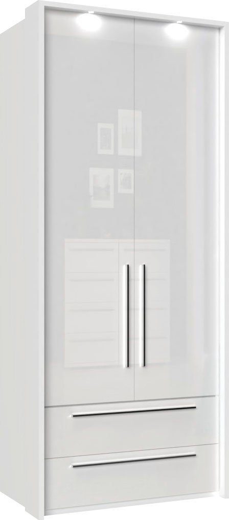 Places of Style Drehtürenschrank "Piano, inklusive Rahmen und Beleuchtung, günstig online kaufen