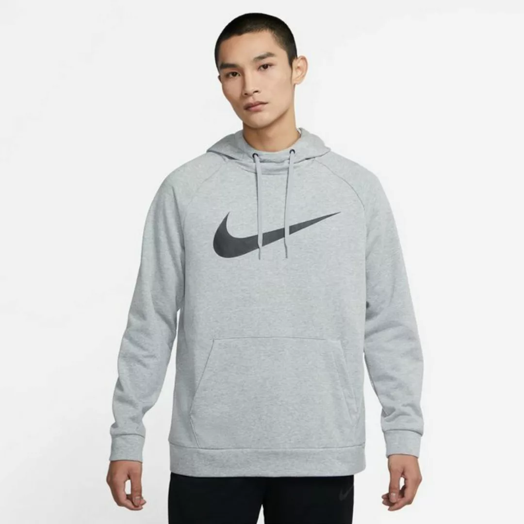 Nike Dri-fit Swoosh Kapuzenpullover L Dark Grey Heather / Black günstig online kaufen
