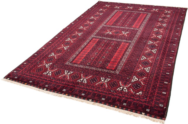 morgenland Orientteppich »Turkaman - 246 x 160 cm - dunkelrot«, rechteckig, günstig online kaufen