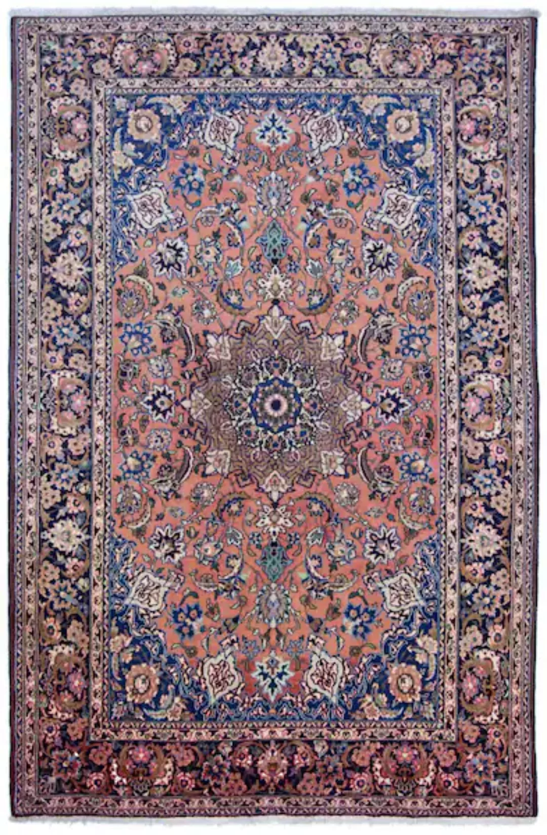 morgenland Wollteppich »Najafabad Medaillon Rosso chiaro 318 x 210 cm«, rec günstig online kaufen