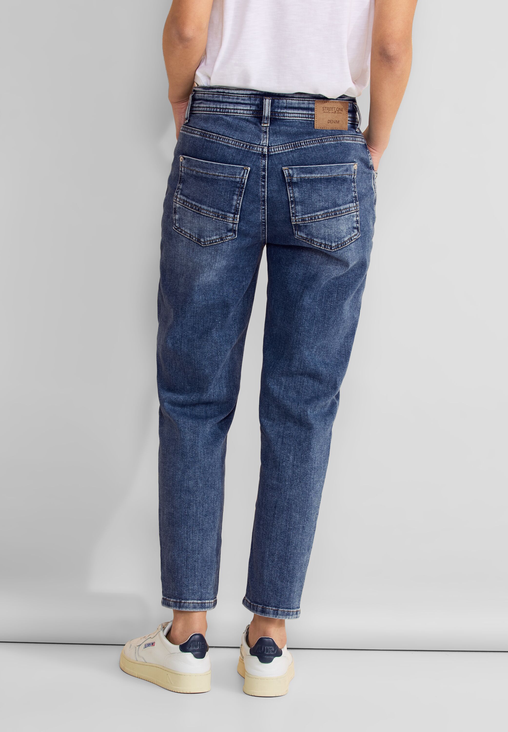 STREET ONE Loose-fit-Jeans aus Baumwolle mit Stretchanteil günstig online kaufen