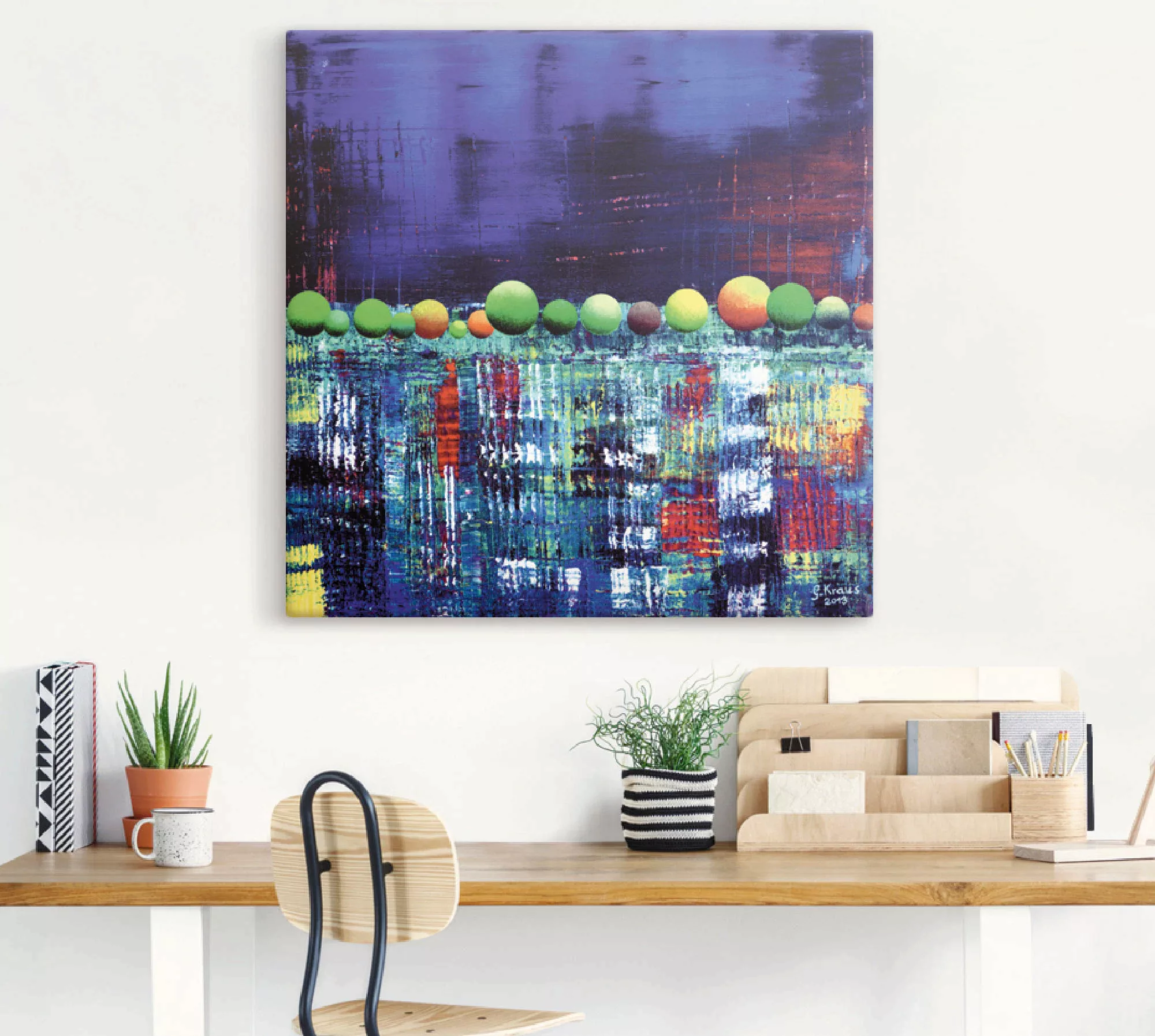 Artland Wandbild »Spiegelungen im East River Manhattan«, Amerika, (1 St.) günstig online kaufen