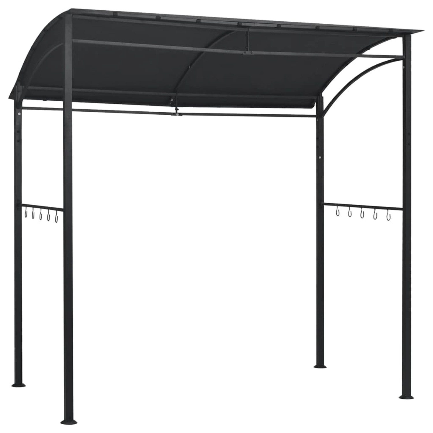 Bbq-pavillon 215x150x220 Cm Anthrazit Stahl günstig online kaufen