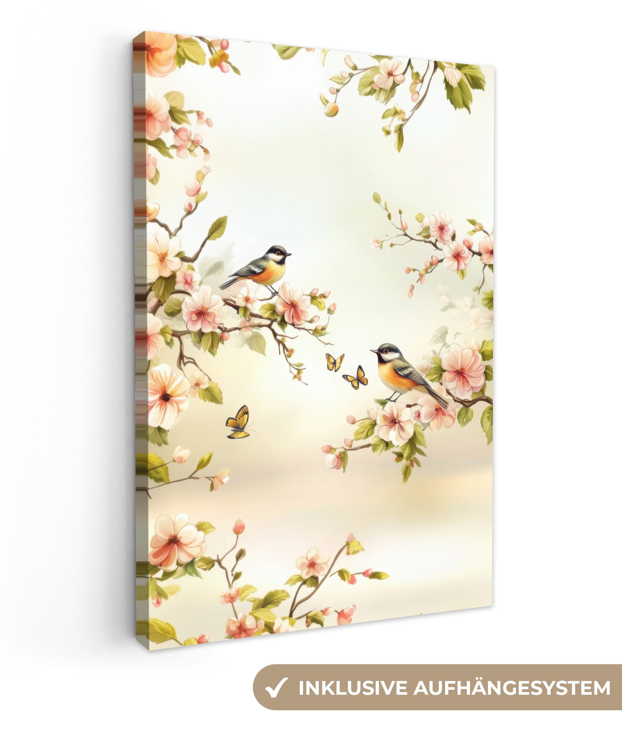 OneMillionCanvasses® Leinwandbild Äste - Blumen - günstig online kaufen