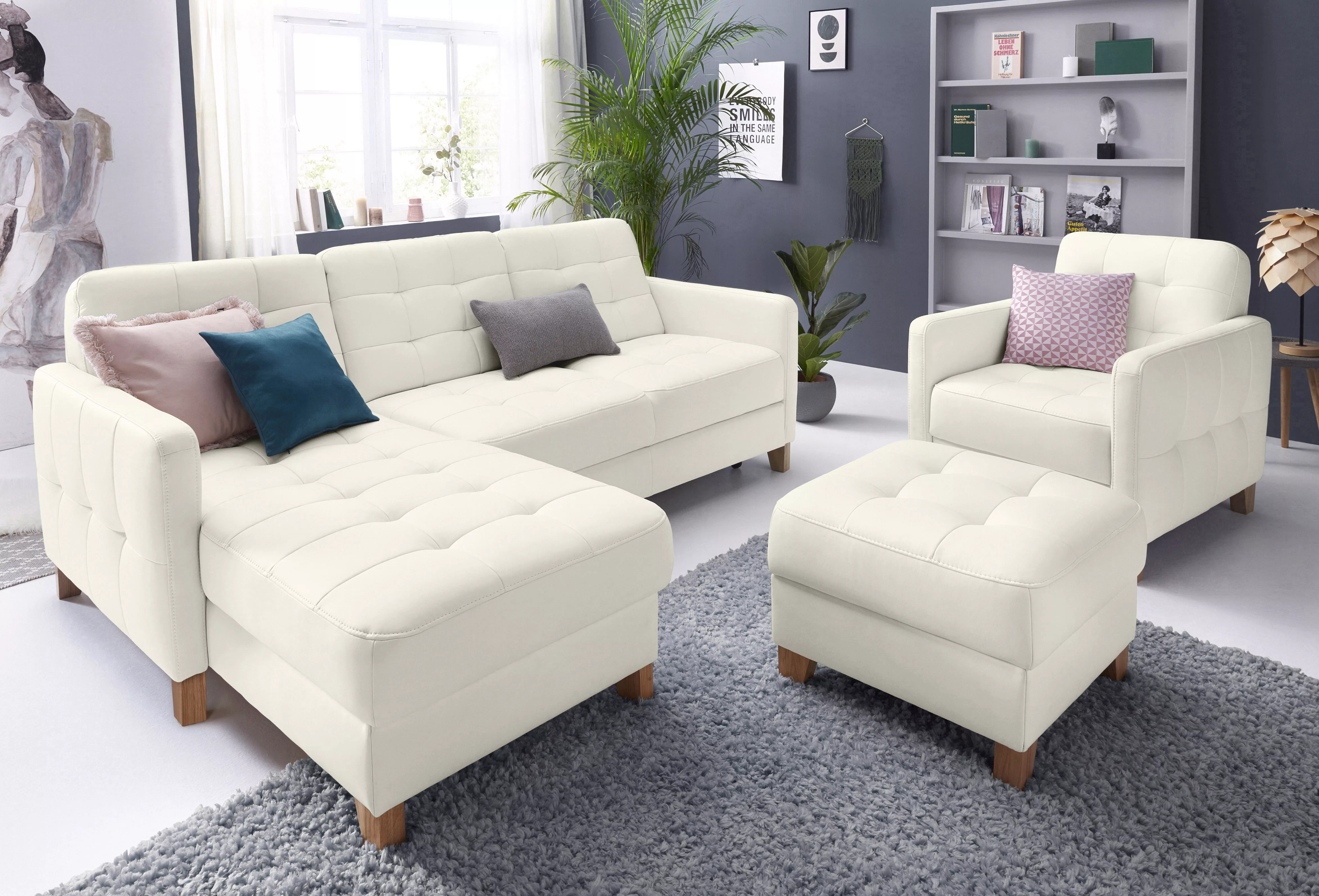 exxpo - sofa fashion Ecksofa "Croma, hochwertige Detailverarbeitung, mit Ko günstig online kaufen