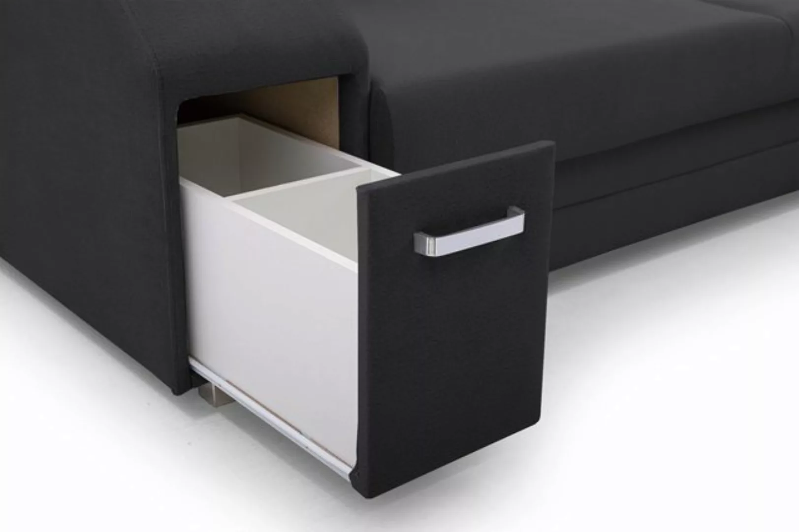 DB-Möbel Ecksofa "Aretas Monolit" mit Hocker und Minibar, mit Schlaffunktio günstig online kaufen