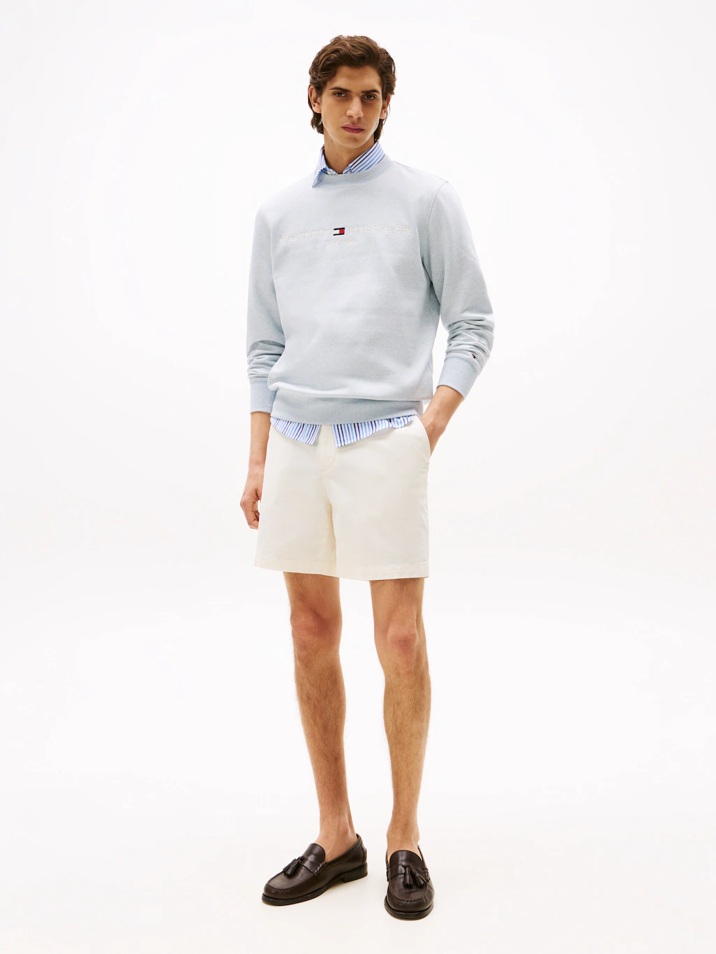 Tommy Hilfiger Sweatshirt "TOMMY LOGO SWEATSHIRT mit Rundhals und Stickerei günstig online kaufen