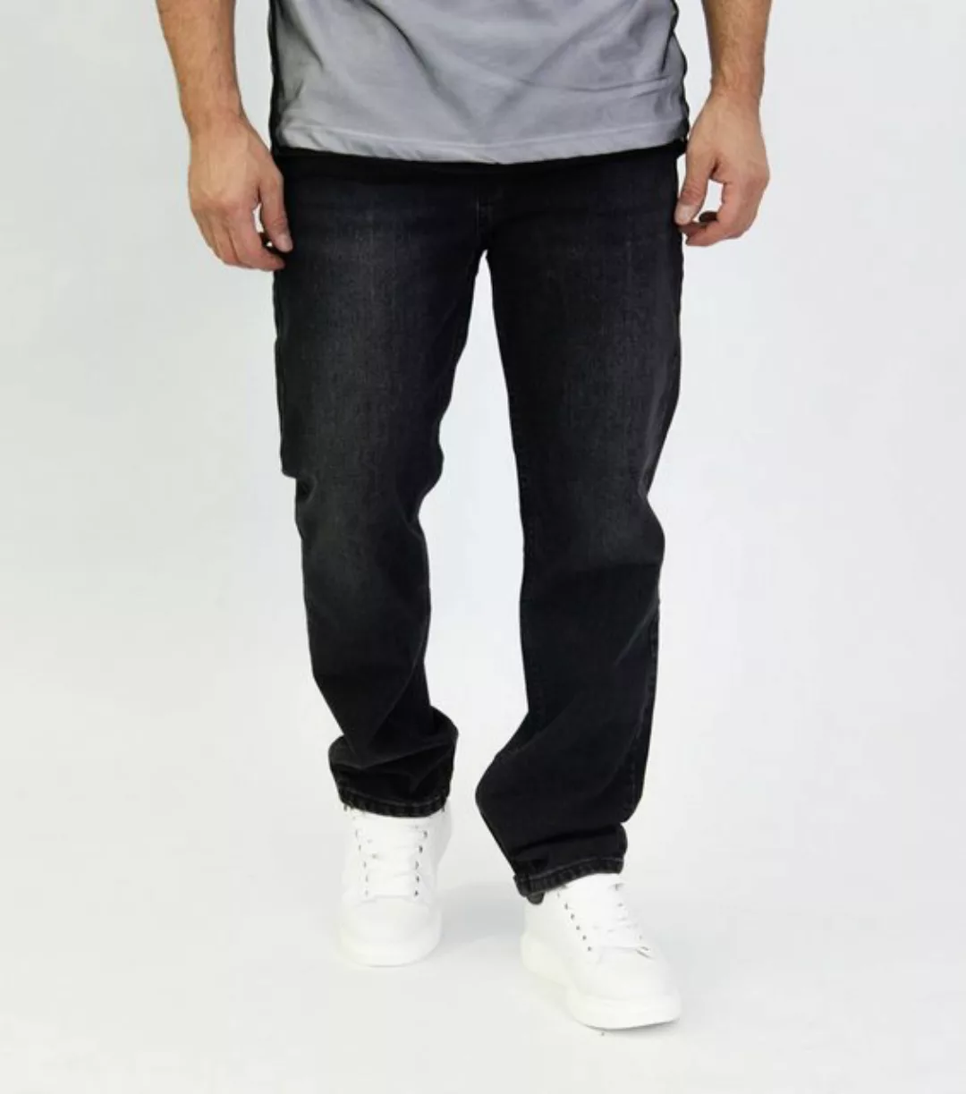 Denim Distriqt Loose-fit-Jeans Lässige Baggy Herren Jeans Hip Hop Jeans günstig online kaufen