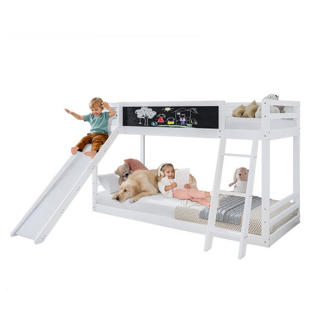 HAUSS SPLOE Etagenbett 90x200cm Kinderbett Doppelbett mit Treppe und Rutsch günstig online kaufen