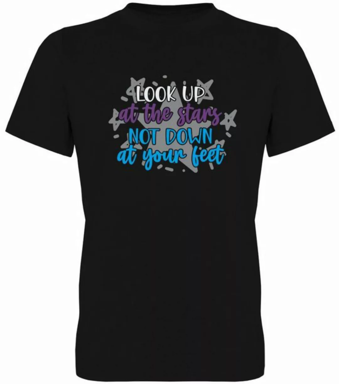 G-graphics T-Shirt Look up to the stars, not down at your feet Herren T-Shi günstig online kaufen