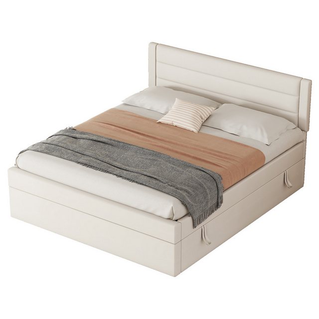 Ulife Polsterbett Doppelbett Stauraumbett großer Stauraum 140*200cm günstig online kaufen