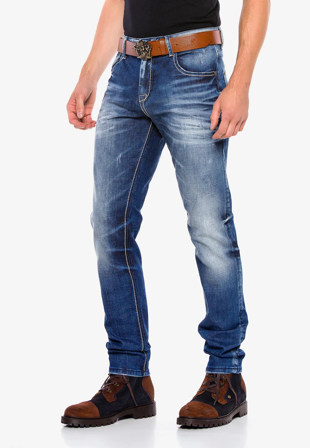 Cipo & Baxx Bequeme Jeans, in legerem Regular Fit-Schnitt günstig online kaufen