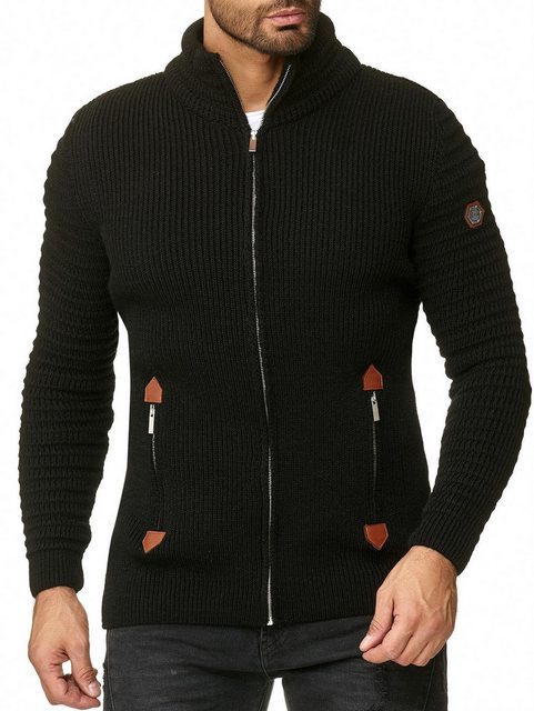 RedBridge Strickjacke aus Grobstrick mit praktischen Reißverschlusstaschen günstig online kaufen