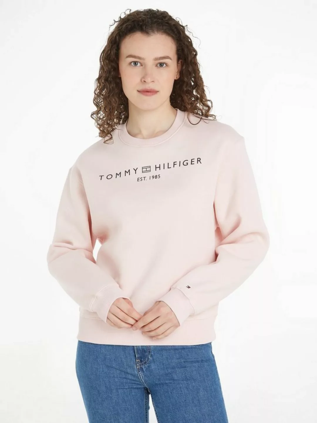 Tommy Hilfiger Sweatshirt MDRN REG CORP LOGO C-NK SWTSHRT mit Logoschriftzu günstig online kaufen