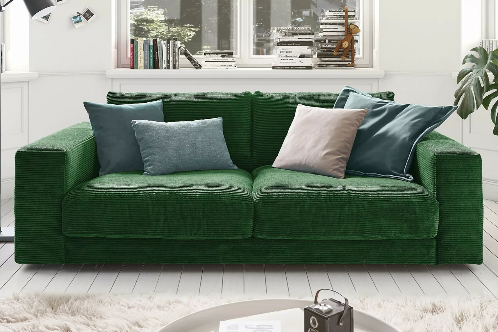 KAWOLA Sofa MADELINE, Couch 2-Sitzer oder 3-Sitzer Cord verschiedene Farben günstig online kaufen