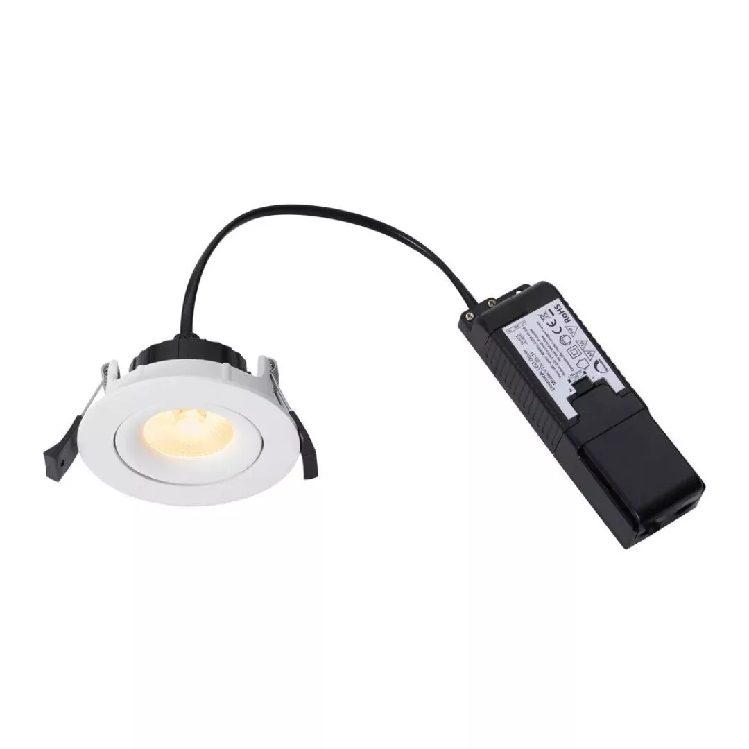 LED Einbaustrahler Aliki in Weiß 8W 580lm IP44 günstig online kaufen