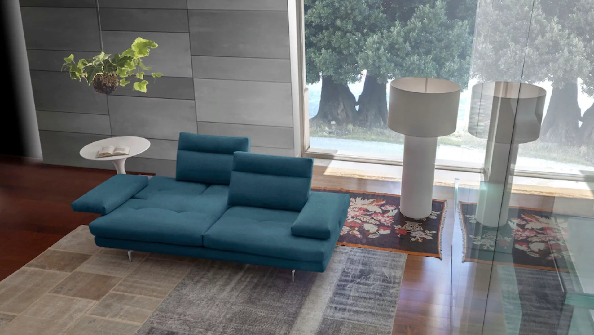 CALIA ITALIA 3-Sitzer "Toby Wing, Designsofa mit hohem Sitzkomfort, bequem günstig online kaufen