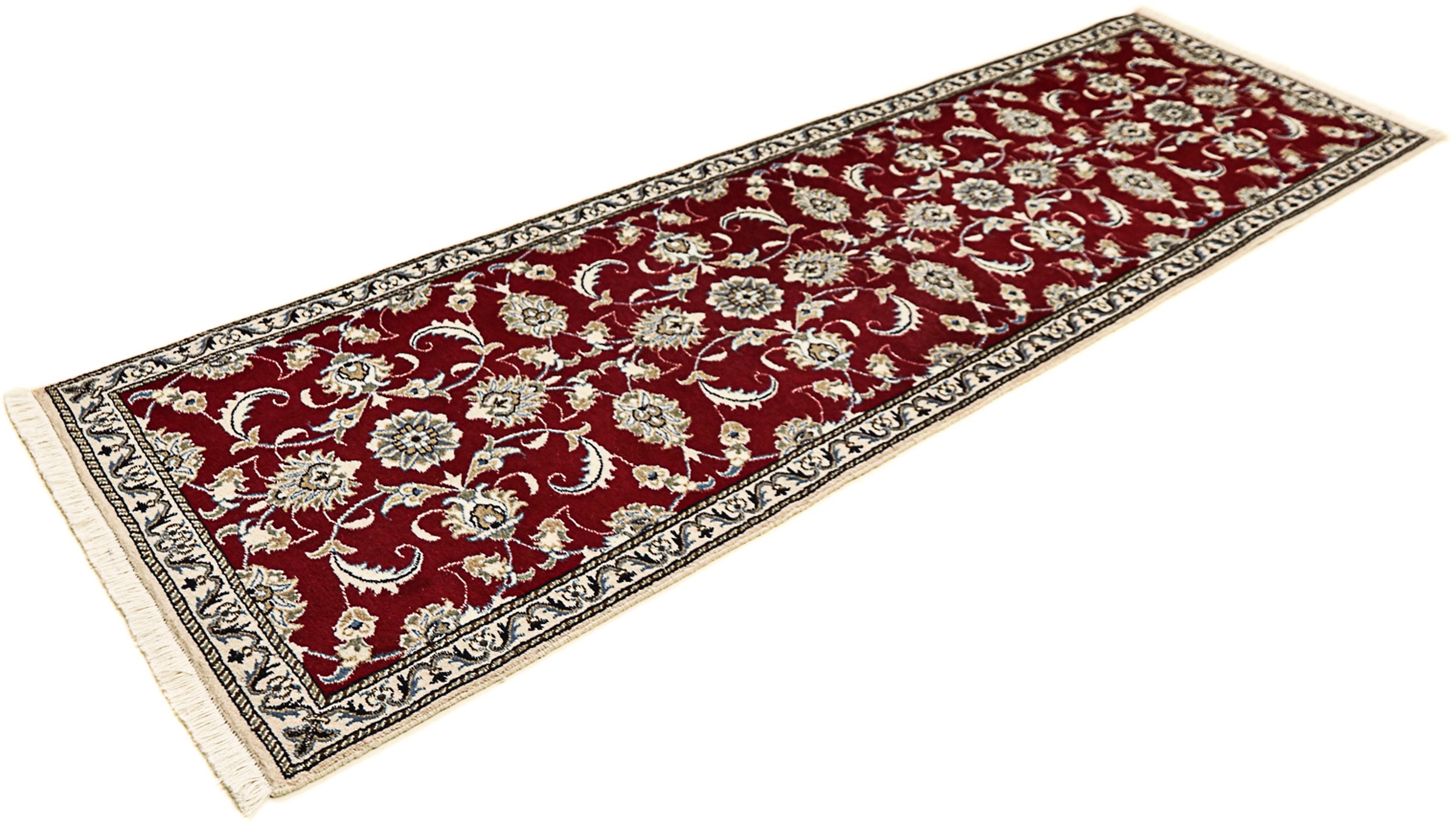 morgenland Orientteppich »Perser - Nain - 256 x 77 cm - dunkelrot«, rechtec günstig online kaufen
