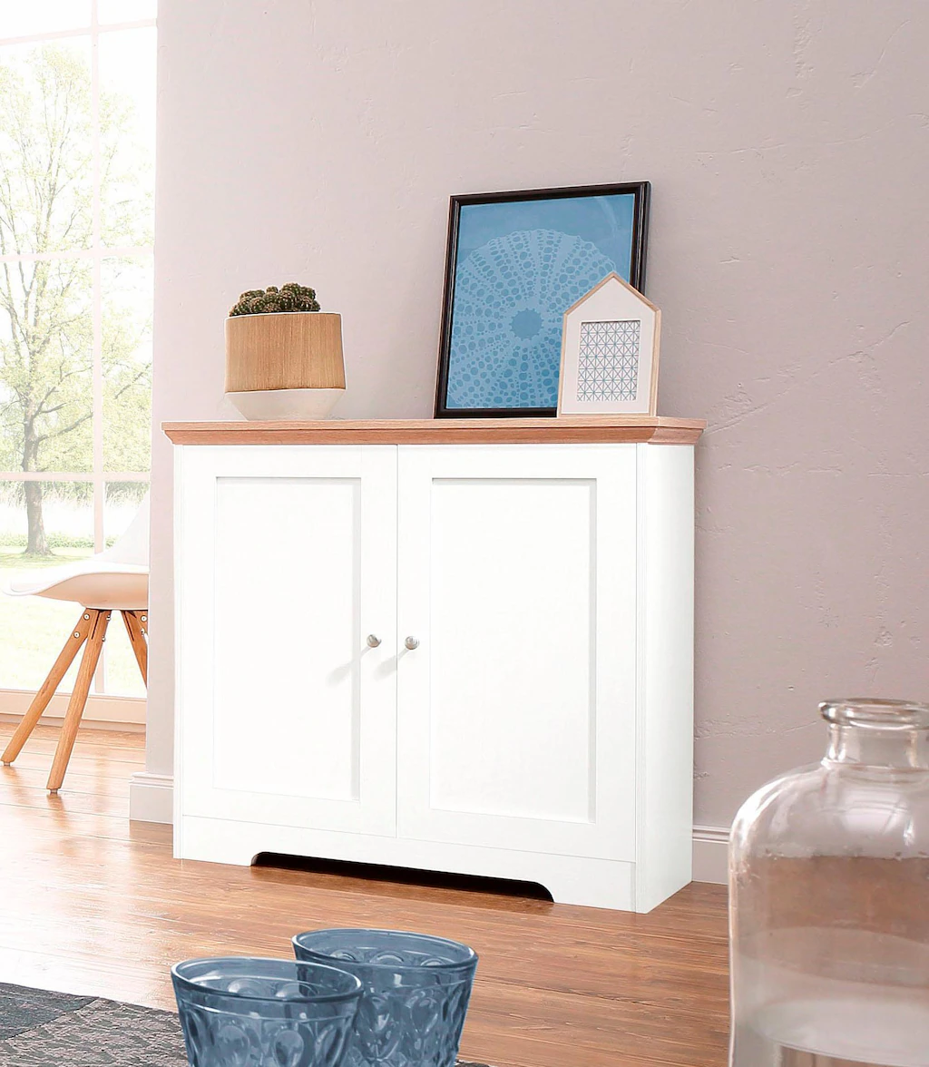 Home affaire Sideboard "Nanna", Kommode mit einer Folien Oberfläche in Eich günstig online kaufen