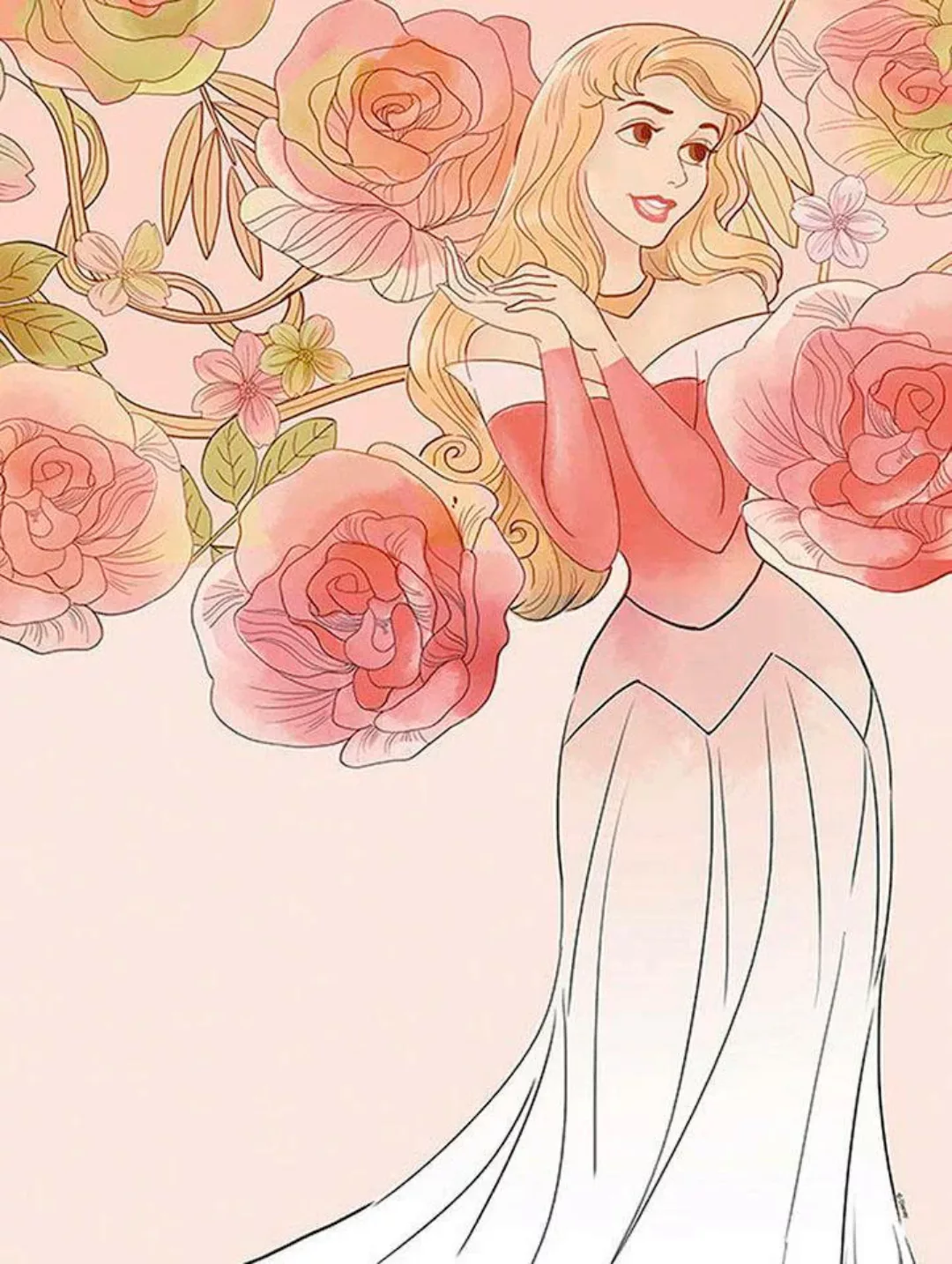 Komar Poster »Sleeping Beauty Roses«, Disney, (1 St.) günstig online kaufen