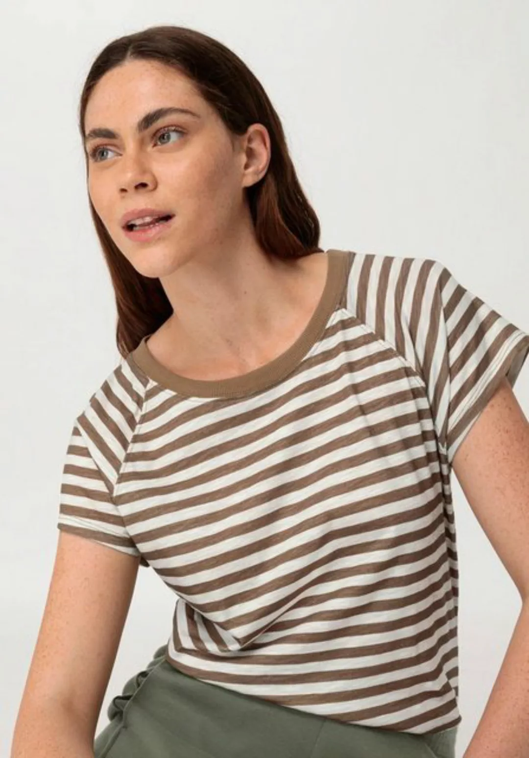Hessnatur T-Shirt Slub Regular aus reiner Bio-Baumwolle (1-tlg) günstig online kaufen