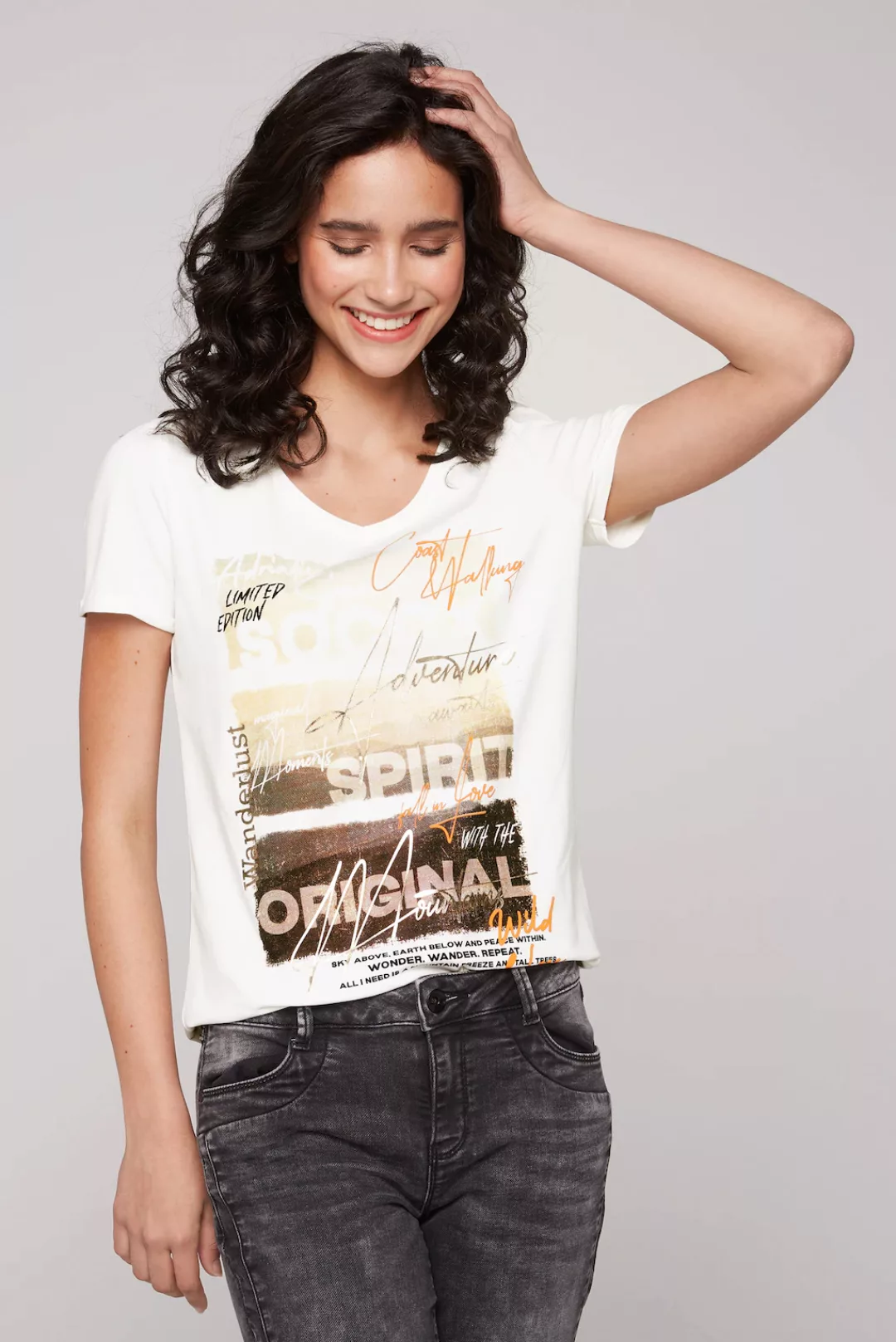 SOCCX V-Shirt, mit Elasthan-Anteil günstig online kaufen