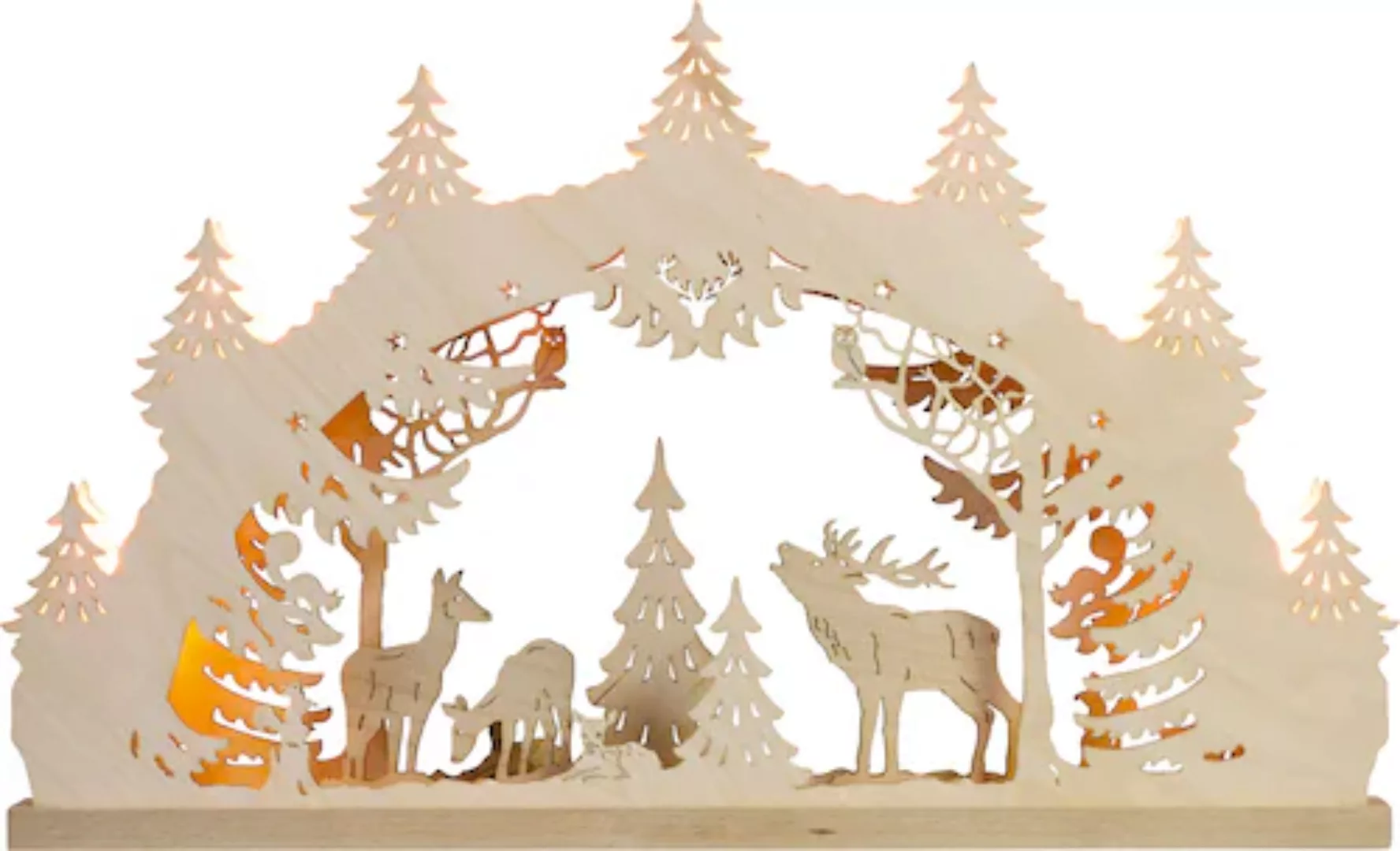 Weigla LED Schwibbogen »Hirschfamilie, Weihnachtsdeko« günstig online kaufen
