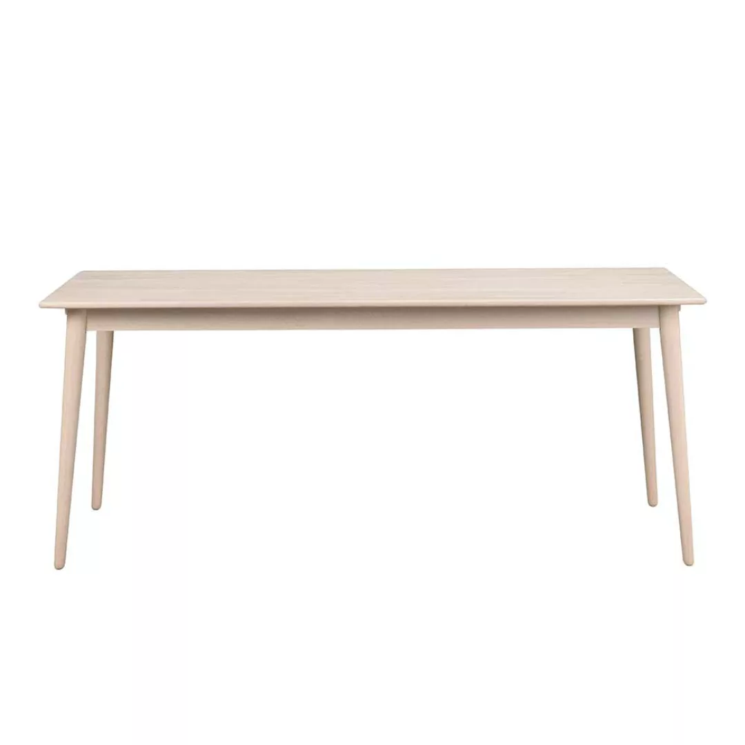 Holztisch in Eiche White Wash massiv Skandi Design günstig online kaufen