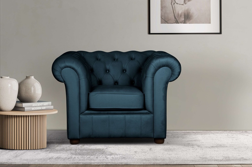 Home affaire Sessel "CHARENTE, Chesterfield, Wellenfederung, Maße B/T/H: 10 günstig online kaufen