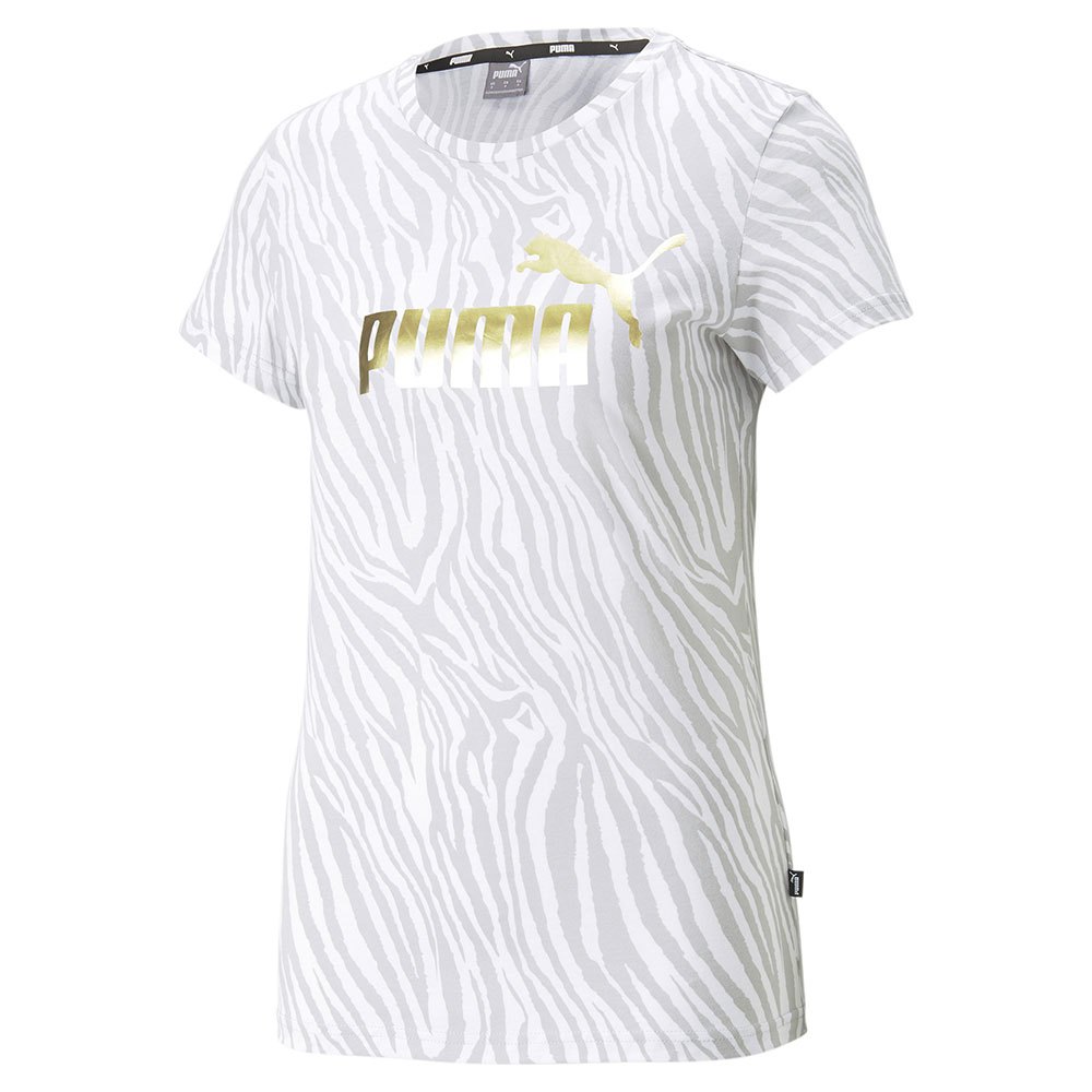 Puma Ess+ Tiger Aop Kurzärmeliges T-shirt XS Puma White günstig online kaufen