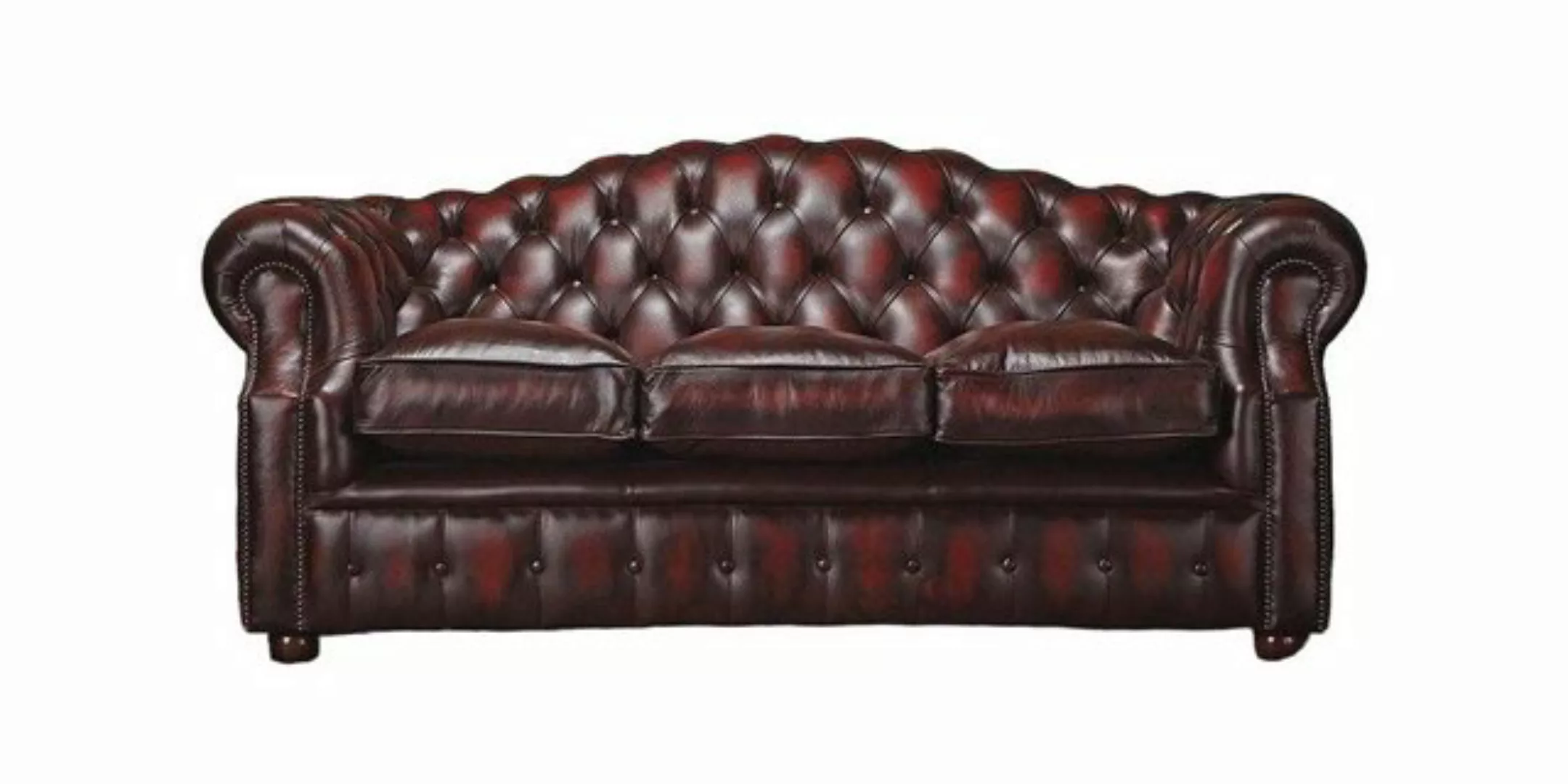 JVmoebel 3-Sitzer Chesterfield Couch Polster Sofa Braun Klassischer 3 Sitze günstig online kaufen