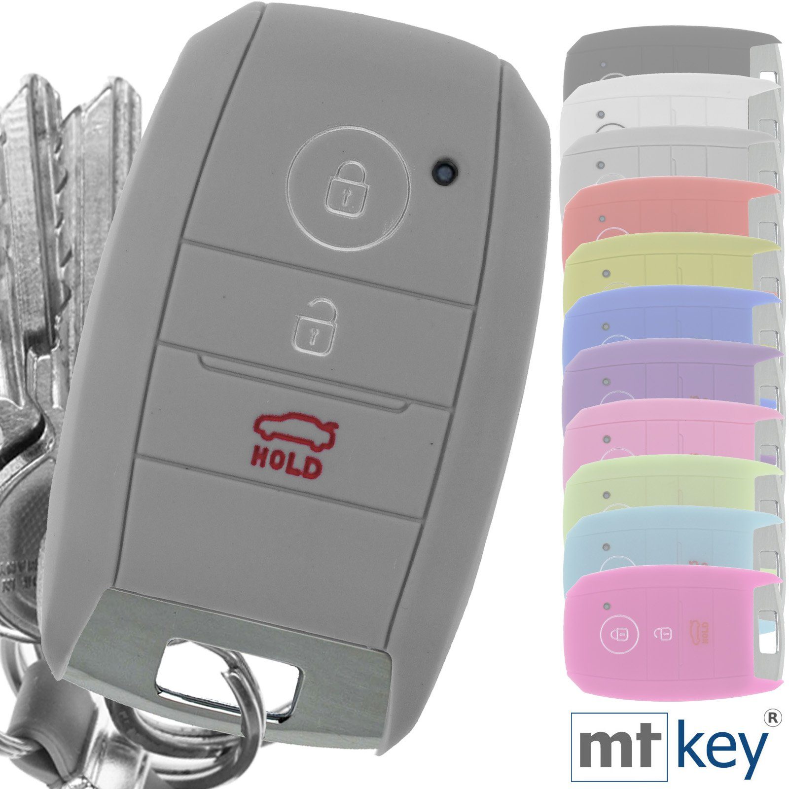 mt-key Schlüsseltasche Autoschlüssel Softcase Silikon Schutzhülle günstig online kaufen