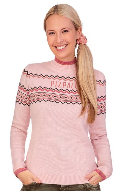 Piz Palü Rundhalspullover Strickpullover Damen - PATERSDORF - navy, rosa günstig online kaufen