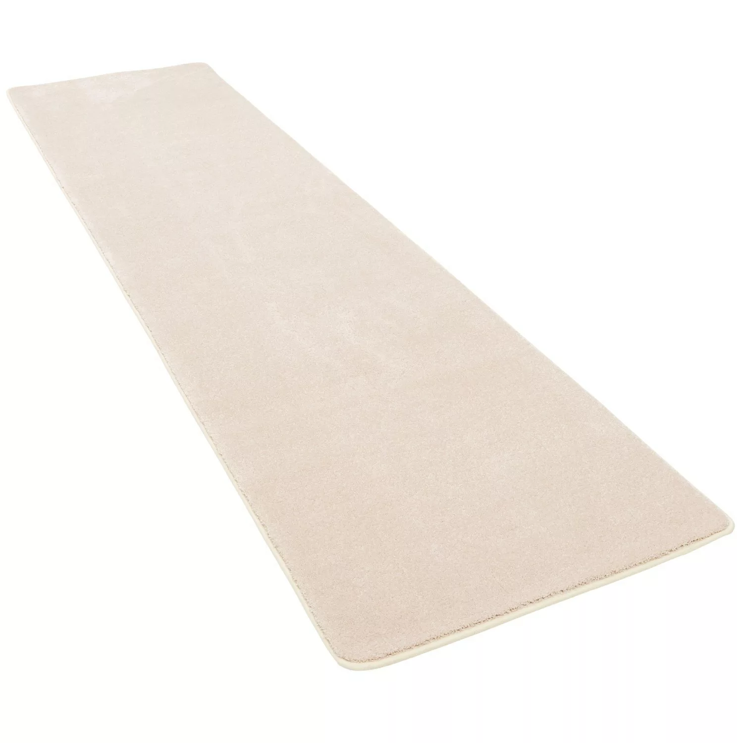 Snapstyle Hochflor Luxus Velours Läufer Teppich Touch Creme 80x200cm günstig online kaufen