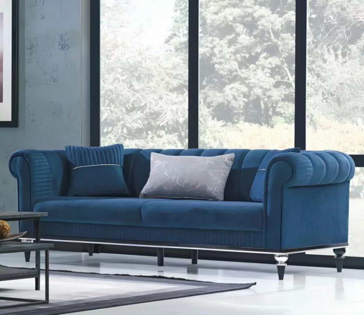 JVmoebel 3-Sitzer Sofa Polstercouch Dreisitzer Couch Sitzmöbel Polster Möbe günstig online kaufen