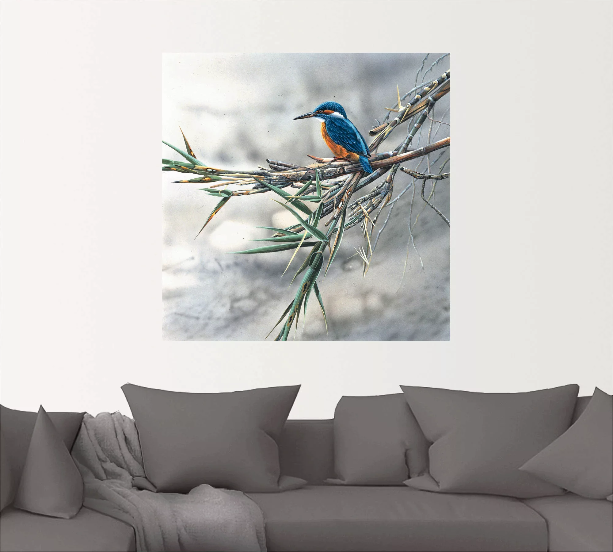 Artland Wandbild »Eisvogel I«, Vögel, (1 St.), als Leinwandbild, Poster, Wa günstig online kaufen
