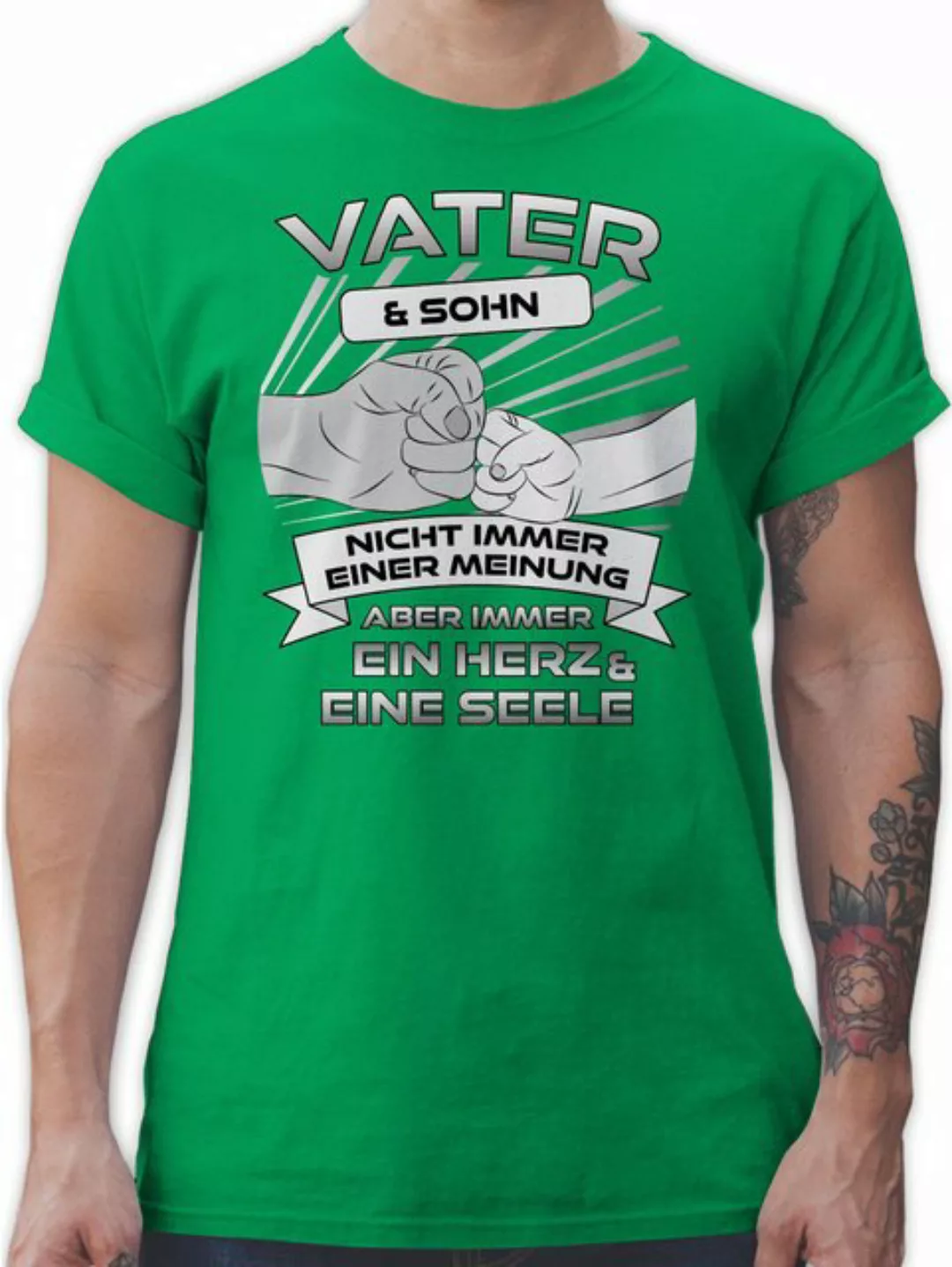 Shirtracer T-Shirt Vater und Sohn nicht immer einer Meinung, Vater und Sohn günstig online kaufen