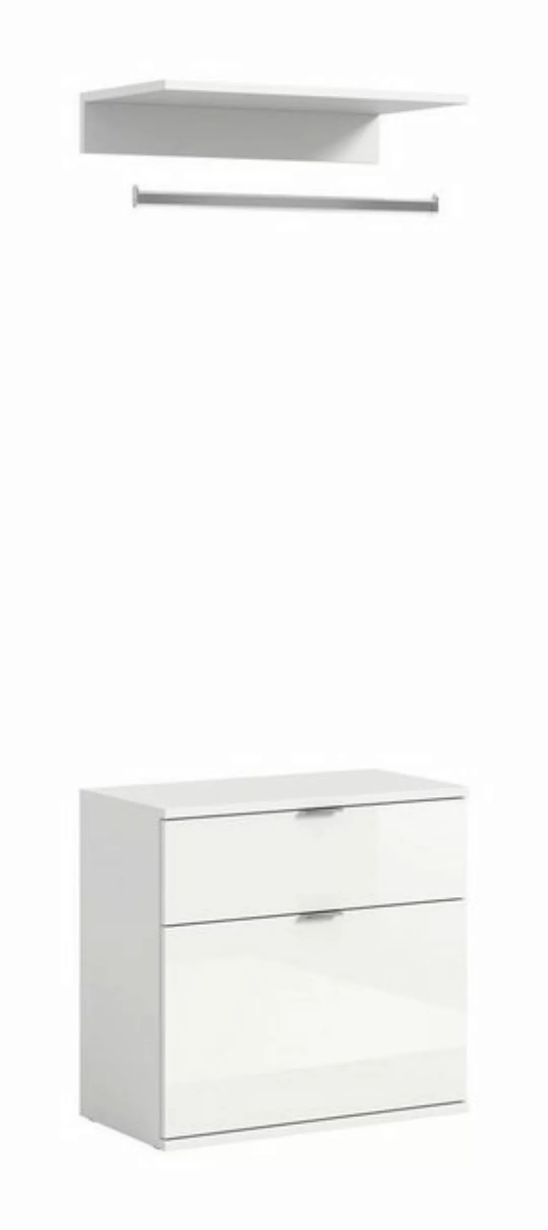 möbelvita Garderobenschrank Vision X Kommode + Garderobenstange B/H/T 61x62 günstig online kaufen