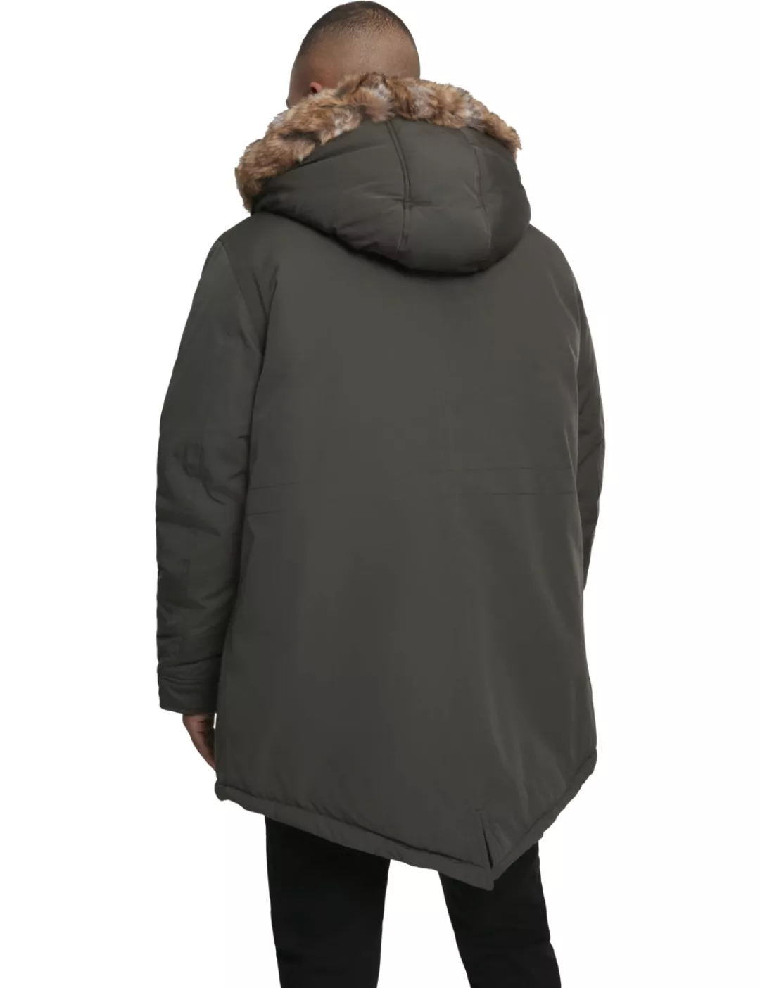 Urban Classics Herren Winterjacke Hooded Faux Fur Parka günstig online kaufen