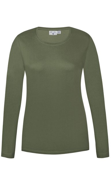 ZE-ZE Nordic Langarmshirt Shirt Basic Reva cypress green günstig online kaufen